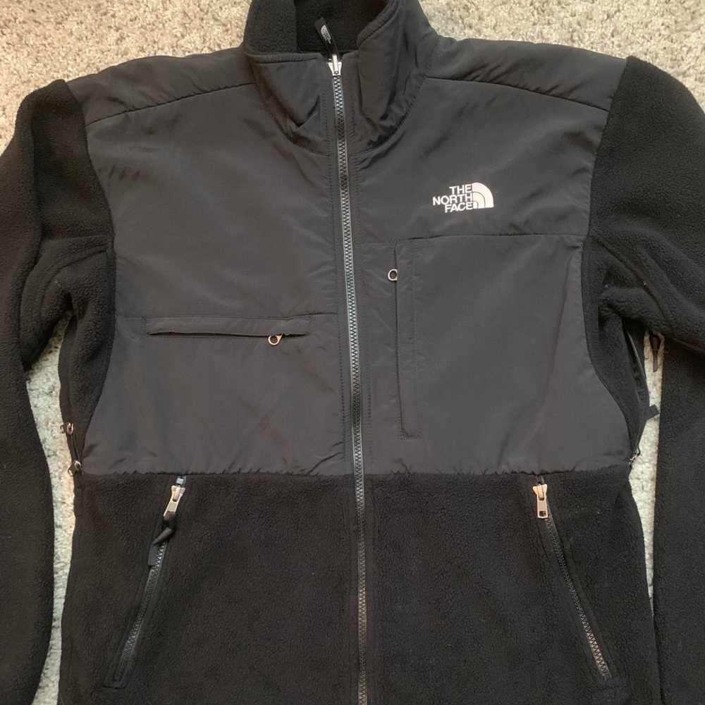 North Face Black Full Zip Sweater